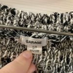 Garage Black/White Scoop Neck Cropped Sweater S Photo 1