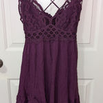 Free People  Adella Dress Women's Large Purple Photo 0