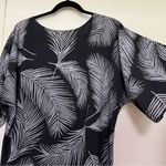 Lucy Palm Leaf Print Black Tunic Dress Photo 1