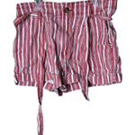 American Eagle  Women's Red and White Striped Shorts Size‎ 8 Photo 0