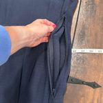 CAbi VTG  Carol Anderson California Navy Blue Textured Rayon Dress Suit Size 10 Photo 10