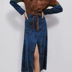 Anthropologie  Cloth & Stone Tie-Dye Perla Midi Long Sleeve Dress Size: S Photo 0