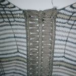 Rachel Zoe Nic & Zoe M Oversized Knit Earth Colors Striped Open Cardigan Duster Top Photo 6