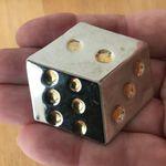 Dice Pendant Pin Earrings Set Retro Slots Poker Photo 2