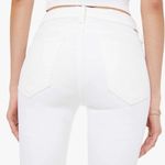 MOTHER Denim The Mid Rise Dazzler Ankle New! White Size 24 Photo 5