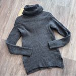 Faherty ‎ gray flurry London fog turtleneck sweater cashmere wool blend Photo 1