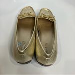 Ralph Lauren Lauren Geanne gold leather loafers women’s size 10 preppy luxury Photo 4
