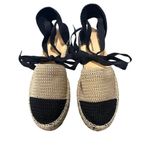Free People NIB!  Island Time Wrap Espadrilles Black/Tan - Size EU 39 / US 8.5 Photo 3