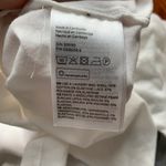 H&M White Ecru Lace Ruffle Trim High Neck T-Shirt Photo 4