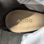 ALDO  Heels Womens Size 7 Black Sequin Mesh Peep Toe Stiletto Ankle Boots Party Photo 8