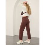 Athleta Size T2 Stellar High Rise Trouser Cherrywood Size 2 Tall Photo 2