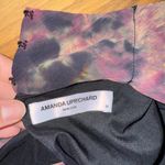 Amanda Uprichard ‎ Purple Tie Dye Sleeveless Mock Neck Mini Dress wedding holiday Photo 5