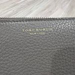 Tory Burch Perry Zip Around Continental Wallet Leather Gray Photo 3