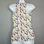 United Colors Of Benetton STILE BENETTON Colorful Tank Top Womens Size XS Artsy Funky Maximalist Summer Photo 1