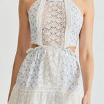 Love Shack Fancy  Kesia Lace Cutout Mini Dress White Size Small Coquette Feminine Photo 0