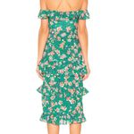 Tularosa  Kelly Green Floral Lily Dress size M C6 Photo 2