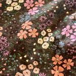 Summersalt  Dark Floral Smocked Cotton Blouse Top Sz XL Photo 2