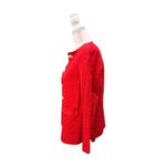 Vintage Red Women's Blazer with Large Button Detailing, Large Photo 1