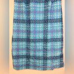 Katherine Way Santa Rosa Dress Dots Navy Plaid Size XS Blue Photo 5