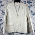 Karen Kane White Embroidered Blazer SZ:M Photo 0
