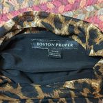 Boston Proper CHEETAH PRINT MOCK NECK MESH MAXI SLEEVELESS TANK DRESS Photo 3