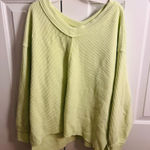 Aerie  ribbed green sweater  Photo 0
