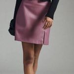 Anthropologie Faux Leather Mini Skirt, Size 10 Photo 3