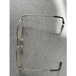 TURA EYEGLASSES FRAMES ONLY Paloma BLACK Chrome HALF RIM 50 Photo 1