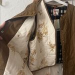 Woolrich  Olive Green Size M Quilted Longline Jacket Floral Vest Combo Photo 6