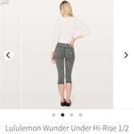 Lululemon Wunder Under Half Tight Black/White Size 8 Photo 8