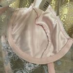 VS For Love & Lemons Foil Rose Pink Blue Sheer Mesh Bustier Coquette Top Large Photo 8