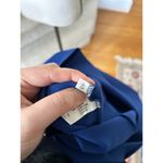 Chiara Boni Arabela Deep Navy Blue Off the Shoulder Sheath Cocktail Dress Size 12 Photo 6