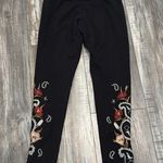 Johnny Was JW Los Angeles embroidered floral leggings small Photo 5