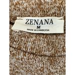 Zenana Outfitters Women's Brown Crew Neck Pullover Sweater Size M Casual Photo 3