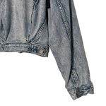 American Eagle AE Acid Wash Cropped Denim Jacket M Streetwear Y2K Retro 90s Grunge Photo 5