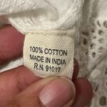 Luna  moon bohemian Gypsy white
lace flower floral top size small Photo 5