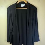 Ulla Popkin 24/26 Black Open Front Cardigan Flowy Career Office Wear Photo 0