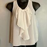 I.N. San Francisco sheer white sleeveless blouse Photo 0