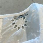Rain & Rose White Sleeveless Top with Eyelet Details and Tassels size XL Photo 4