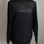 Guess NWT Rhinestone Embellished Dolman Sleeve Boatneck 99s Sweater Photo 5