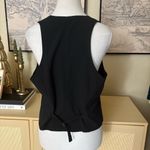 Norma Kamali Black Vest Size Medium Photo 2