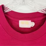 Nation Ltd  Lorna Cotton Tank in Raspberry Size Large Flutter Shoulder Photo 7