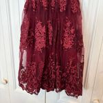 Lulus Wine A Love To Remember Lace Dress Size‎ Small Photo 4