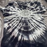 Harley Davidson  tshirt black/white tie dye large Photo 3