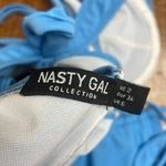 Nasty Gal Shore of Myself High Cut Blue Tie Bikini Size 2 Photo 4