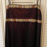 Morgan & Co Vintage Rocket Candy Formal Dress Metallic Red Burgundy Black Prom 90s Y2K Goth Photo 3