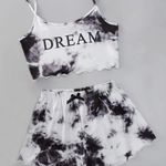 Tie Dye Lettuce Trim Cami PJ Set Photo 4