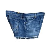 Citizens of Humanity Denim Shorts Size 28 Blue Wash Frayed Hem Casual Photo 2