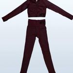 ECHT NWOT Arise Comfort Leggings and Arise Scrunch Top Set in Berry, XS Photo 3