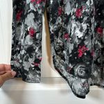 Rock & Republic  Black Printed Button Down Blouse Size Large EUC #VEG-0129 Photo 2